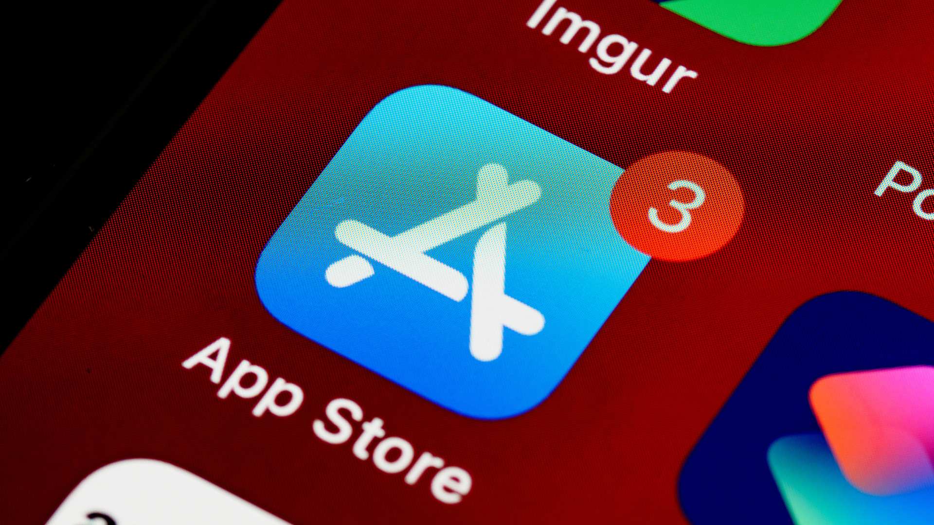 App store en gros plan sur un IPhone 