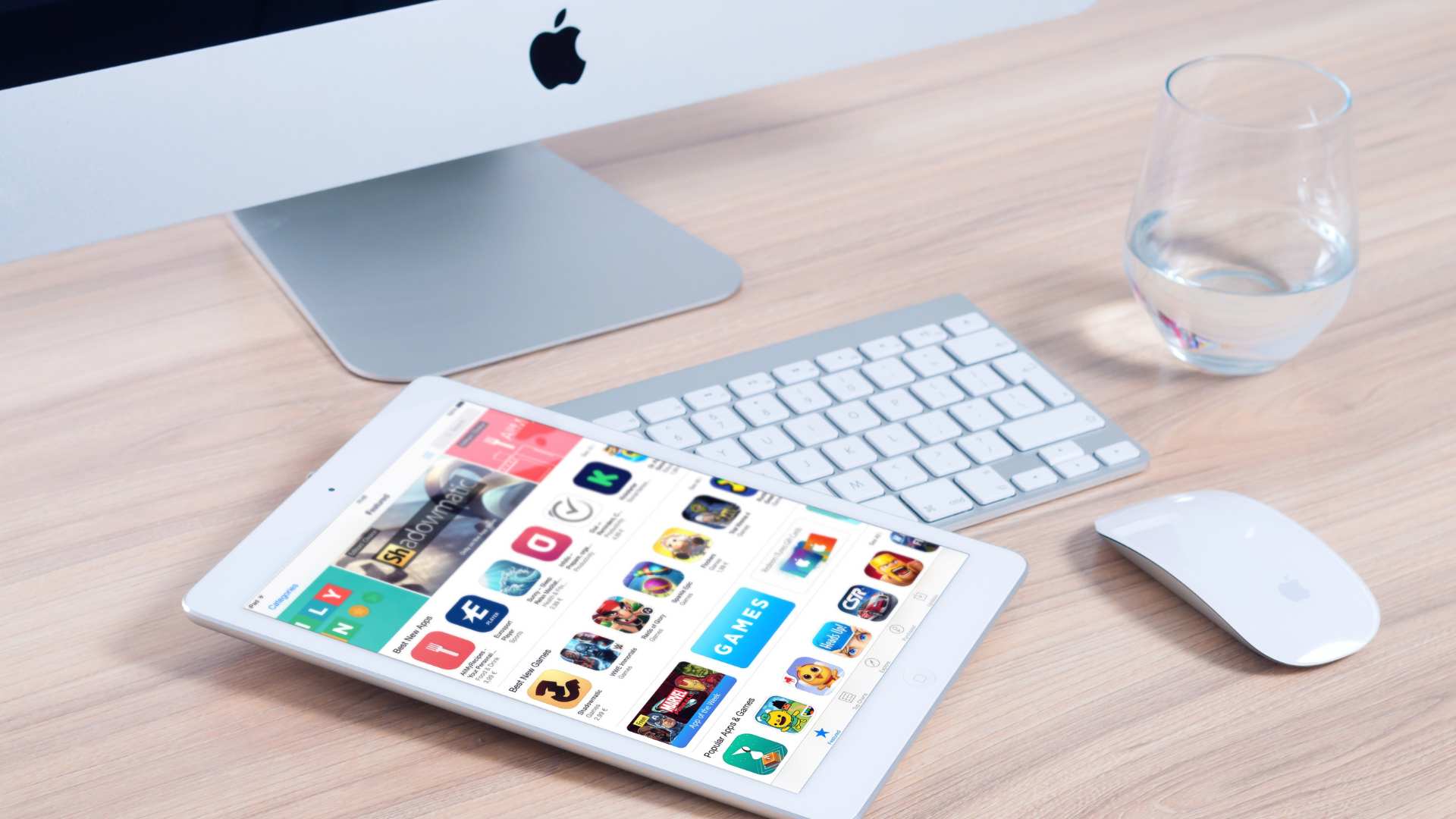 App store ouvert sur un ipad