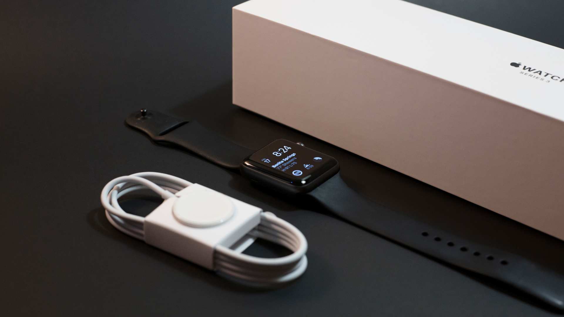 Boîte d'une apple watch 